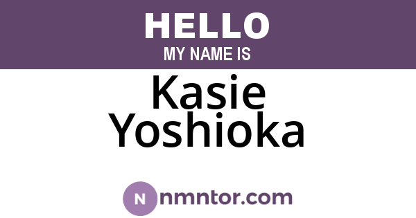 Kasie Yoshioka