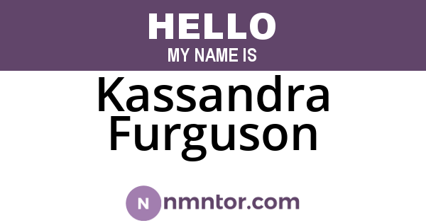 Kassandra Furguson