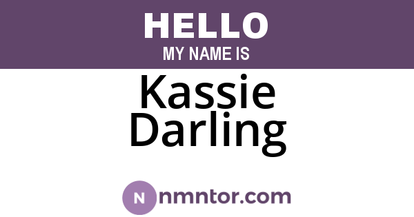 Kassie Darling