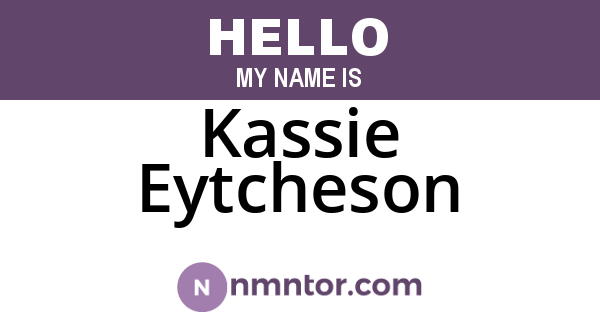 Kassie Eytcheson