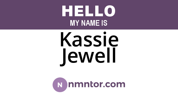 Kassie Jewell