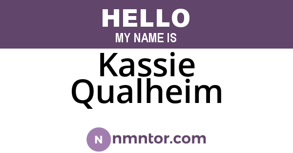 Kassie Qualheim
