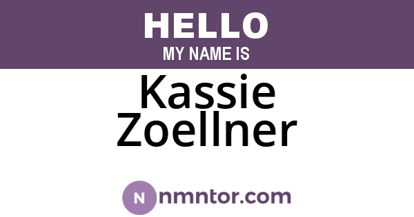 Kassie Zoellner