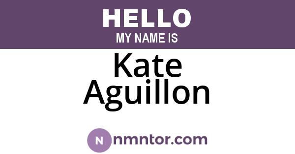 Kate Aguillon