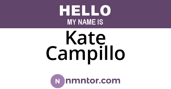 Kate Campillo