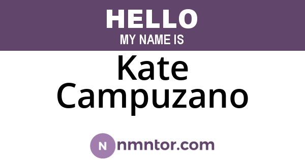 Kate Campuzano