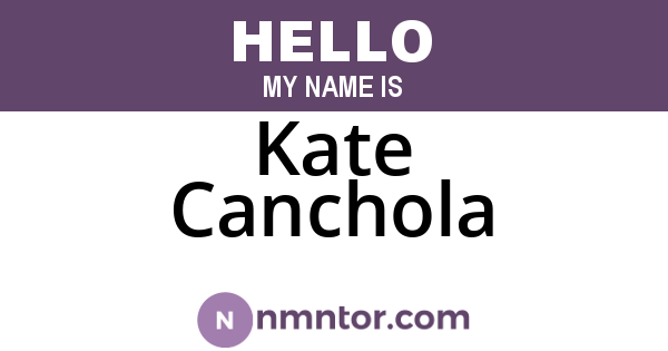 Kate Canchola