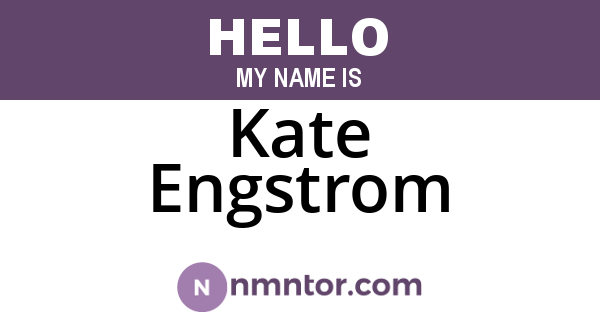 Kate Engstrom