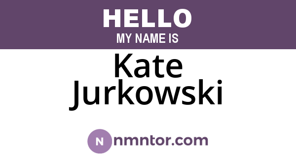 Kate Jurkowski