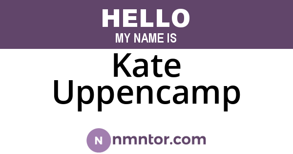 Kate Uppencamp