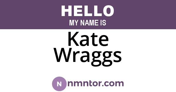 Kate Wraggs