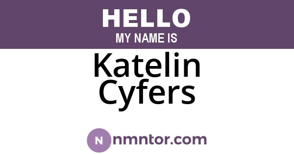 Katelin Cyfers