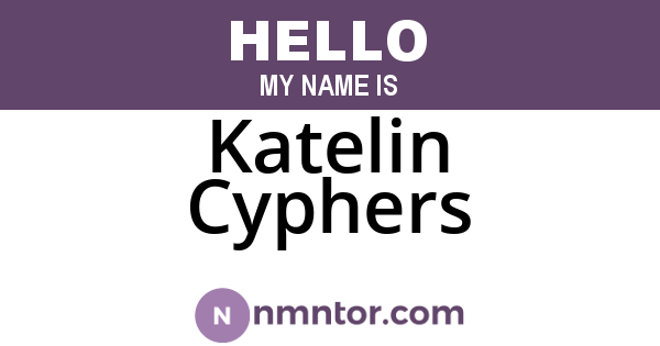 Katelin Cyphers