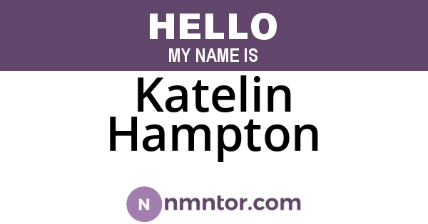 Katelin Hampton