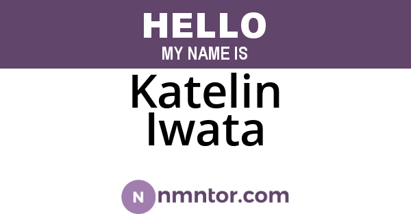 Katelin Iwata