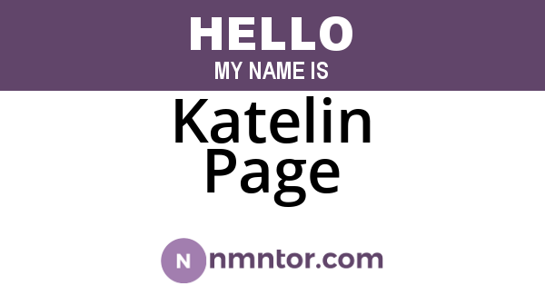 Katelin Page
