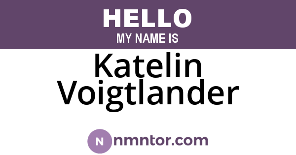 Katelin Voigtlander