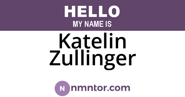 Katelin Zullinger