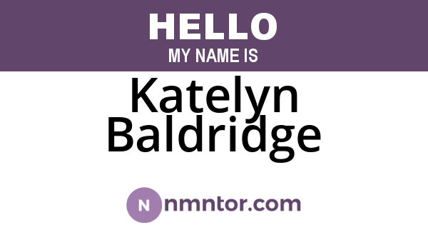 Katelyn Baldridge