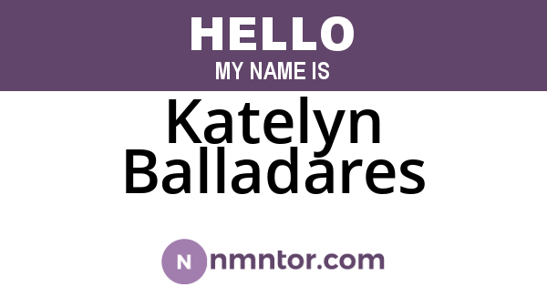Katelyn Balladares