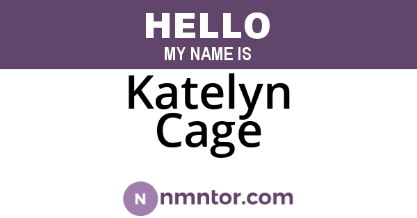 Katelyn Cage