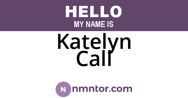Katelyn Call