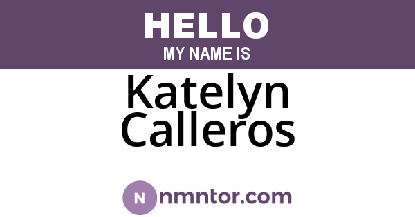 Katelyn Calleros