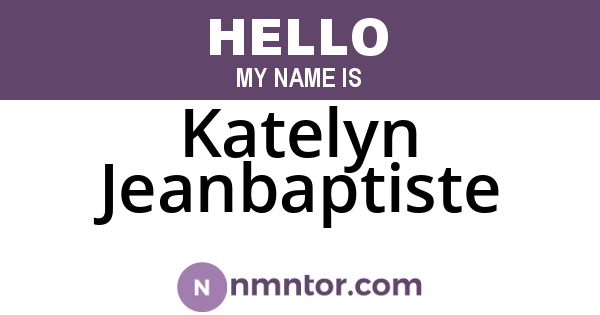 Katelyn Jeanbaptiste