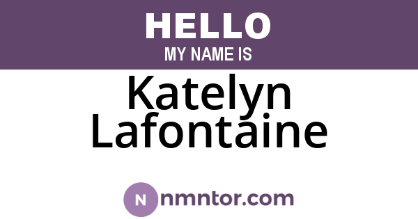 Katelyn Lafontaine