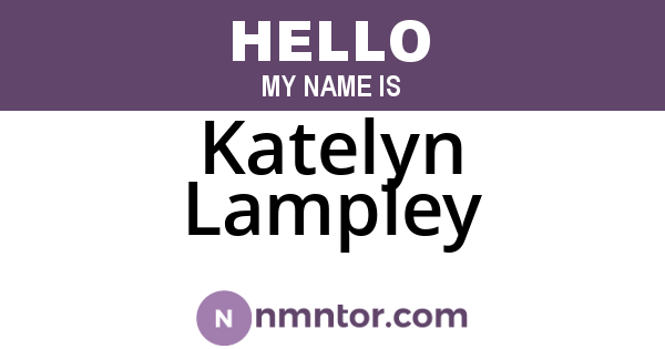Katelyn Lampley