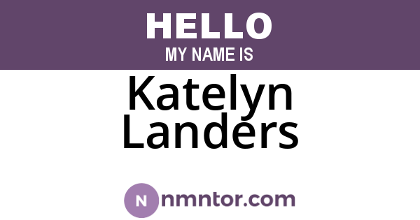 Katelyn Landers
