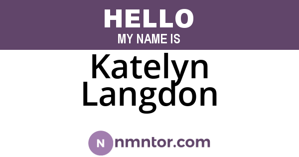 Katelyn Langdon
