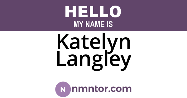 Katelyn Langley