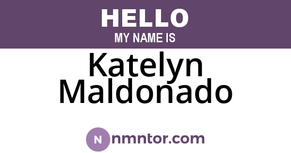 Katelyn Maldonado