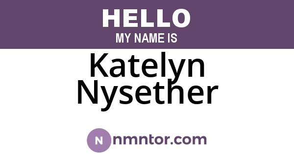 Katelyn Nysether