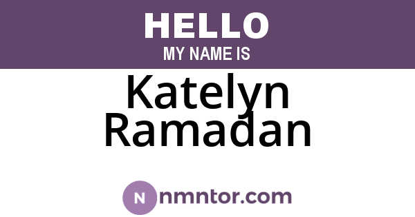 Katelyn Ramadan