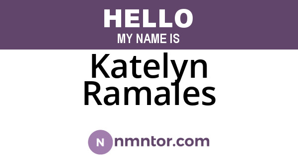 Katelyn Ramales