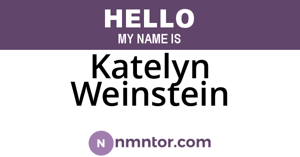 Katelyn Weinstein