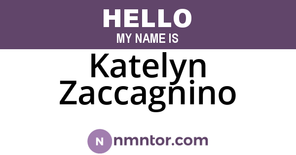 Katelyn Zaccagnino