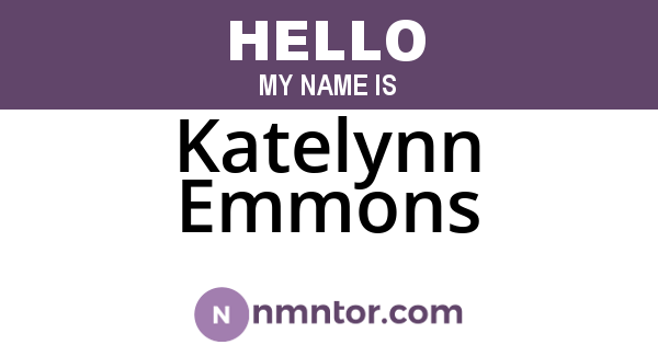 Katelynn Emmons
