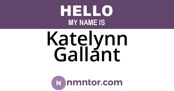Katelynn Gallant