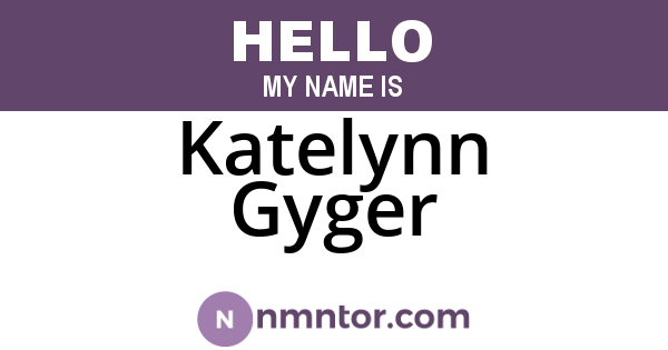 Katelynn Gyger