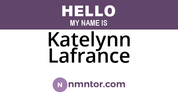 Katelynn Lafrance