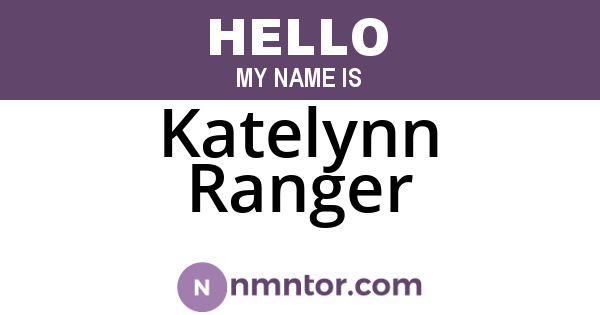Katelynn Ranger
