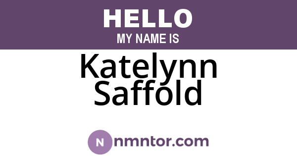 Katelynn Saffold