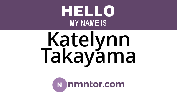 Katelynn Takayama