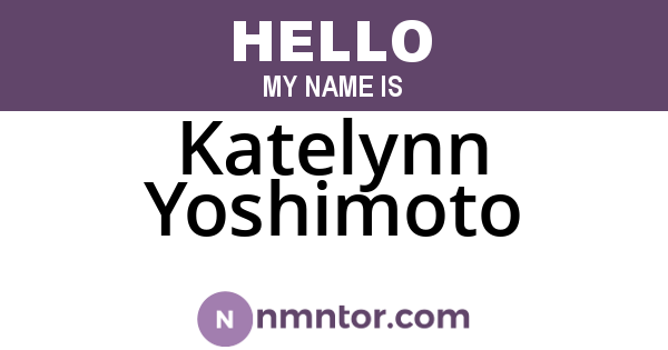 Katelynn Yoshimoto