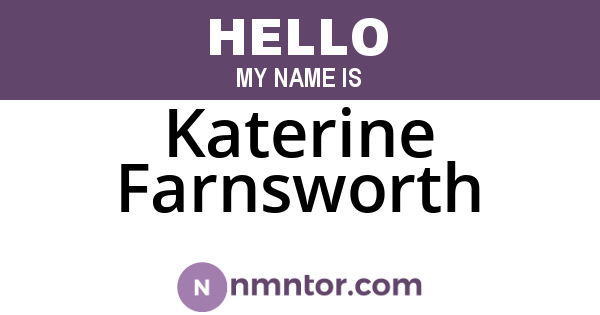 Katerine Farnsworth