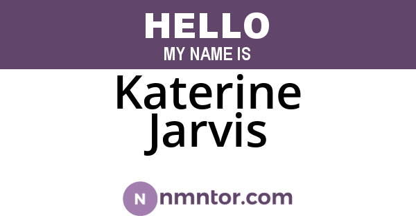 Katerine Jarvis
