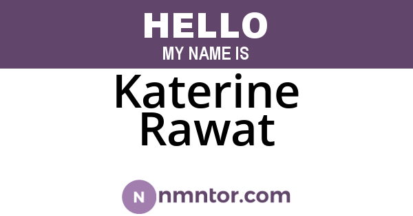 Katerine Rawat